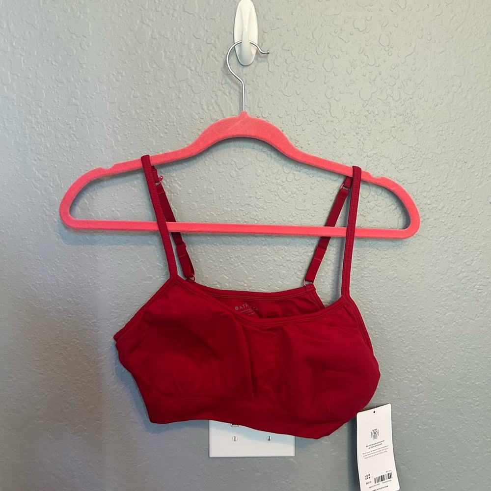 Athleta Renew D-DD
Red Women's Seamless Bralette - Adjustable Straps